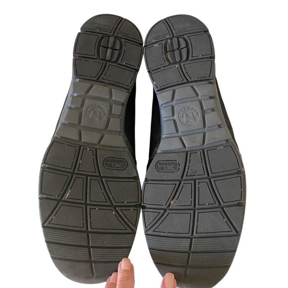 Mephisto Yael Black Leather Suede Trainers Comfort Shoes Women's EU 8 1/2  US 11 - Picture 4 of 9